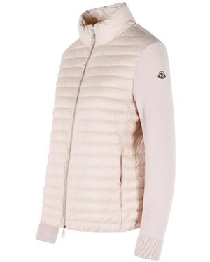 Moncler Padded Zip-Up Cardigan - Pink