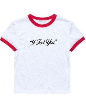 Acne Studios Crinkled Logo T-Shirt - White