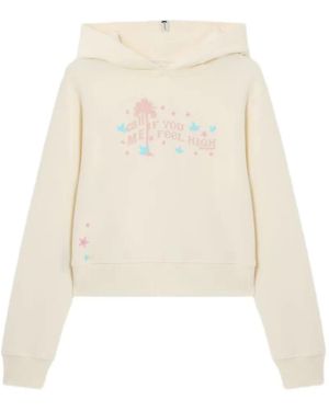 Palm Angels Feel High Regular Hoodie - White