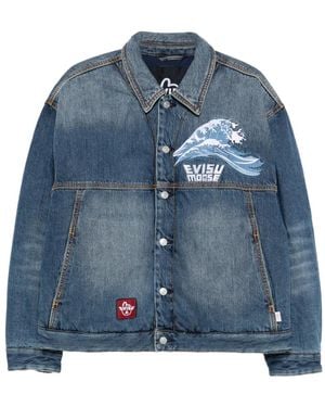Moose Knuckles X Evisu Graphic Print Jacket - Blue