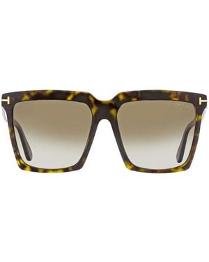 Tom Ford Occhiali Da Sole Squadrati - Verde