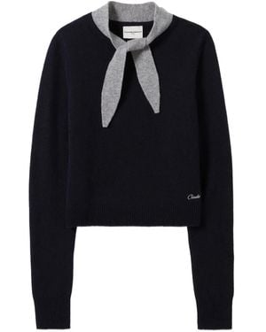 Claudie Pierlot Bow-Tie Detail Knitted Jumper - Black