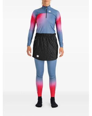 Sportful Quilted-Pattern Skirt - Red