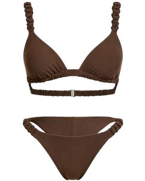 ME FUI Bikini À Fronces - Marron
