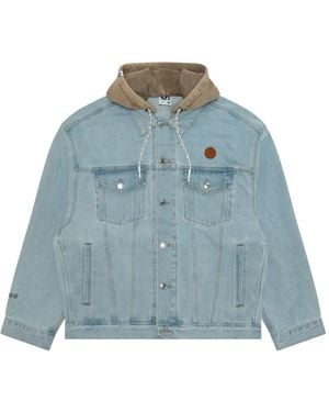 Aape By A Bathing Ape Jeansjacke Mit Kapuze - Blau