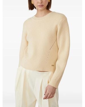 Jovonna London Trui Met Macrame-Print - Naturel