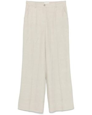 P.A.R.O.S.H. Slub-Texture Trousers - White