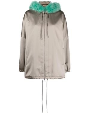 Gucci フーデッドジャケット - グレー