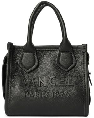 Lancel Jour Grained Leather Shoulder Bag - Black