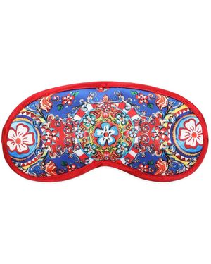 Dolce & Gabbana Graphic-Print Night Mask - Red