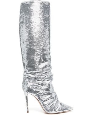 Casadei Sequinned Boots - White