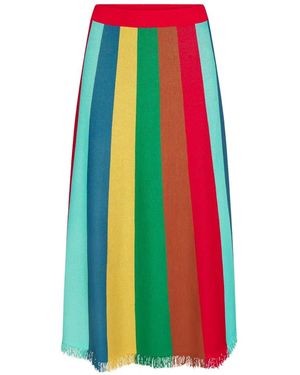 Simon Miller Alita Fringed Midi Skirt - White
