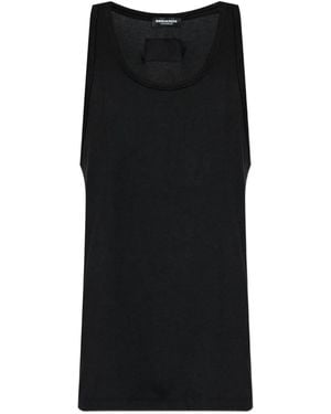 DSquared² Logo-patch Vest - ブラック