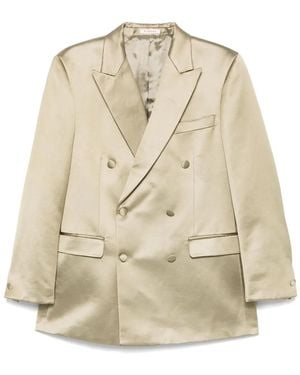 Fursac Double-Breasted Blazer - Natural