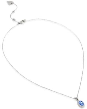 Guess Divine Crystal-Pendant Cable-Chain Necklace - White