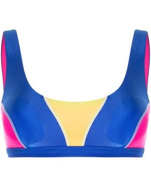 Duskii Kate Scoop-Neck Bikini Top - Blue
