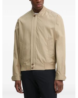 Filippa K Ribbed-Hem Bomber Jacket - Natural