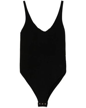 Tom Ford Ribbed Knit Bodysuit - Black