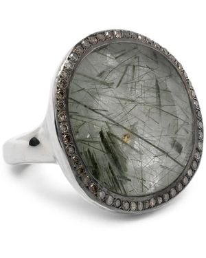 Rosa Maria Anillo Roberta Con Cuarzo Y Diamantes - Gris