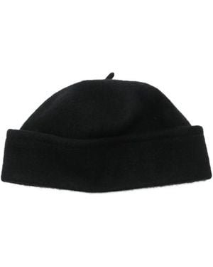 RANRA Topstitch Detailing Beanie - Black