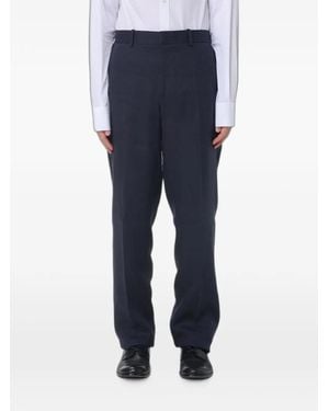 Agnona Straight-Leg Tailored Trousers - Blue