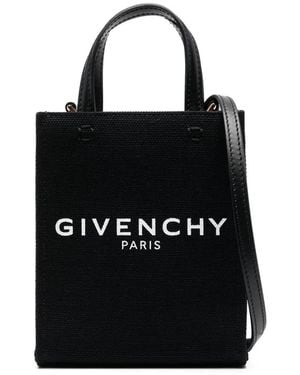 Givenchy G Tote Mini Monogrammed Leather Tote - Black