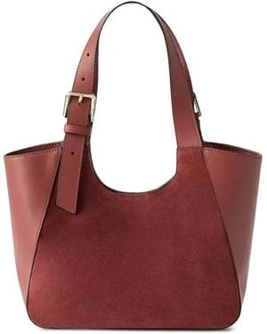 Furla Leather Shoulder Bag - Red