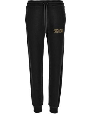 Versace Jeans Couture Logo-Print Track Trousers - Black