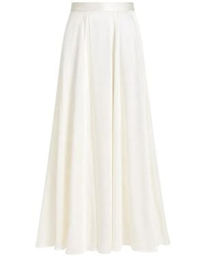 Temperley London Amerie Satin Maxi Skirt - White