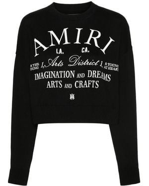 Amiri Arts District Knit Jumper - Women's - Cotton - Black