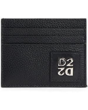 DSquared² D2 Upside Down Credit Card Holder - Black