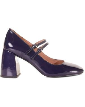 Bibi Lou Double-Strap Court Shoes - Purple