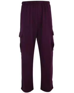 Versace Jeans Couture Metal-Placket Cargo Pants - Purple