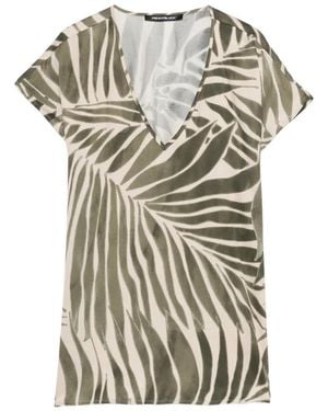 Pennyblack V-Neck Printed Top - White
