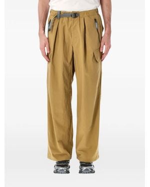 and wander Twill Cargo Trousers - Natural