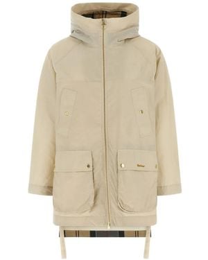 Barbour Middlemarch Hooded Rain Jacket - Natural