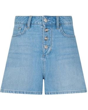 Liu Jo Button-Fastening Shorts - Blue