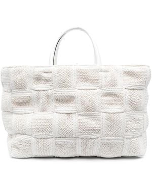 Casadei Twiga Shoppers Tote Bag - White
