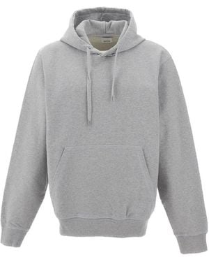 Arte' Logo-Print Drawstring Hoodie - Grey