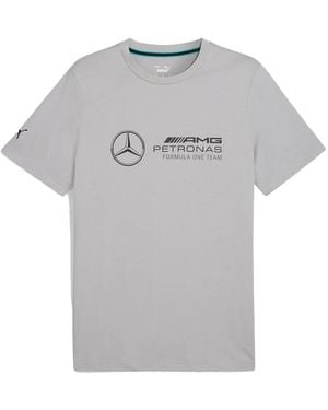 PUMA X Mercedes Amg Petronas F1 Team Logo-Print T-Shirt - Grey