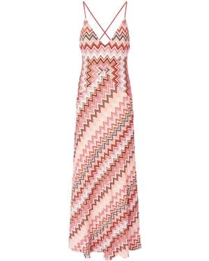Missoni ジグザグパターン ドレス - ピンク