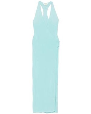 Asta Resort Lila Wrap Maxi Dress - Blue