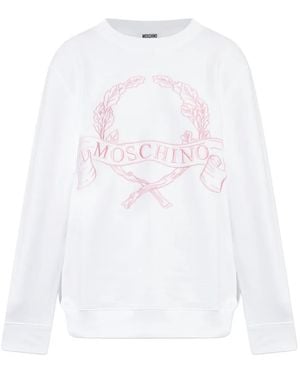 Moschino ローレルリース スウェットシャツ - ホワイト