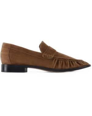 12 STOREEZ Arbat Gathered Loafers - Brown