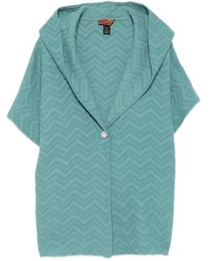 Missoni Hooded Cape - Blue