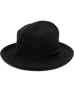 Yohji Yamamoto Wool-Felt Fedora - Black