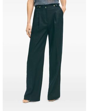 Brooks Brothers Pleated Button Trousers - Green