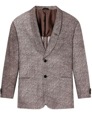 Giorgio Armani Single-Breasted Blazer - Brown