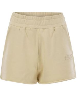 Autry Logo Jersey Shorts - Natural