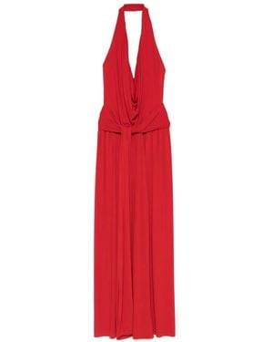 Nissa Halterneck Dress - Red